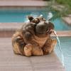 Design Toscano Hanna, the Hippo Spitter Piped Statue EU35009